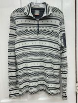 Icebreaker Fair Isle Vertex 100% merino wool 1/4 zip long sleeve shirt womens xl Photo 0