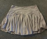 Gold Hinge Skirt Grey Pleated Steel Skort Tennis Built-In Shorts Small Photo 0