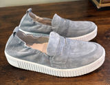 Gabor Comfort G Women's Light Blue Suede Slip On Loafers Shoes size 5.5 Photo 0
