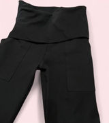 Black Foldover OFFLINE by Aerie Flare Leggings Photo 0