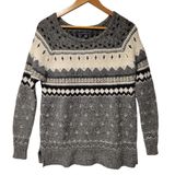 American Eagle Fairisle Nordic Wool Blend Sweater Womens Soft Cozy Hygga Ski XS Photo 0