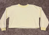 Wild Fable yellow & white striped long sleeve crewneck Photo 0