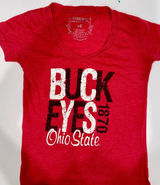 EUC J. AMERICA‎ Ohio State Buckeyes women’s V-neck t-shirt. Size is medium. Photo 0