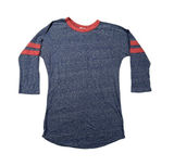 LuLaRoe Small Womens Blue & Red Baseball Tee 3/4 Sleeve Simply Comfortable Photo 0