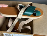 Sseko Women’s Ankle Strappy‎ Leather Sandals Size 6 Agave Alabaster Caramel New Photo 0