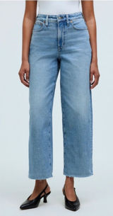 Madewell The Curvy Perfect Vintage Wide Leg Crop Jean Altoona Wash Size 28 Photo 0