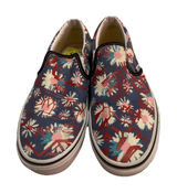 Vans Classic Slip On Shoes Crew Floral Red Canvas Skater‎ W Sz 6.5 / M Sz 5 Photo 0