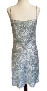 Audrey 3+1‎ Forest Green & White Marble Mini Slip Dress - S Photo 0