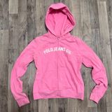 Vintage Polo Jeans Co Ralph Lauren Pink Zip Up Spellout Hoodie Size S Photo 0