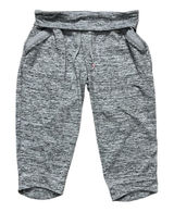 ATHLETA Gray Capri Lounge Pants Women Size L Fold-Over Waist Zip-Pockets Photo 0