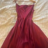 Red/Maroon  Floor Length Prom Gowm Photo 0