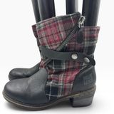 Muk Luk Plaid Flannel Zip Ankle Boots Women’s Size 7 Photo 0