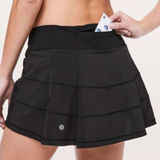 Lululemon Pace Rival Mid Rise Skirt Black Size 4 Photo 0