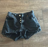 Levi’s Black Jean 501 Shorts Photo 0