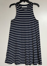 Abercrombie & Fitch Women's Size Small‎ Tank Dress Blue Striped Print Mini Dress Photo 0