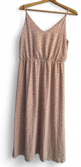 Sienna Sky Women's L Pink Floral Easter Spring Summer Sleeveless Slip Sun Dress Photo 0