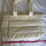 Chic Cream Quilted Shoulder Bag Photo 0