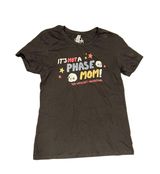 Ironic + fun illustration ‘It’s not a phase mom! You wouldn’t understand.’ skeleton bubble letter black graphic t-shirt 🔥 Photo 0