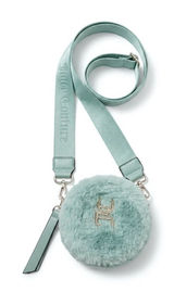 Juicy Couture Fuzzy Mint Green Mini Crossbody Bag Coin Purse Y2K McBling Bratz Photo 0