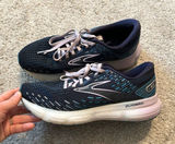 Brooks Glycerin 20 Womens Running Shoes Navy‎ Teal Pink 1203691B499 Size 9.5 B Photo 0
