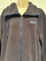 Patagonia Los Gatos Fleece Jacket Womens M Charcoal Gray Full Zip Sherpa 26150 Photo 0