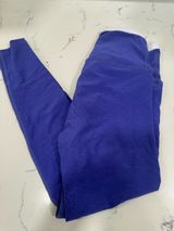 Beyond Yoga Violet Leggings with White Crossover Waistband Photo 0