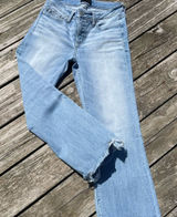 Buckle Light Blue Cropped Ankle Jeans Photo 0