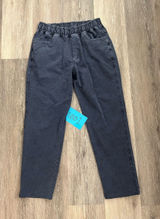 Zara Womens XL Jogger Charcoal Gray Washed Denim Pull On Straight Leg Jeans Photo 0