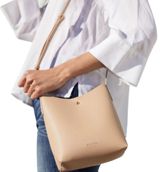 NEW SAMARA Tan Vegan Leather Crossbody Purse Bag Photo 0