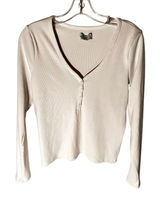 Hollister Ribbed 4 Button Crop Top Size XL Y2K 90’s Photo 0