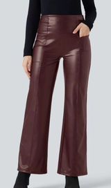 HALARA High Waisted Tummy Control Stretchy Flare Pant Brown XL NWT IN PACKAGE Photo 0