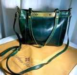 VNTG PATRICIA NASH STYLE P82806 Dark Green Leather Crossbody with Dust bag Photo 0