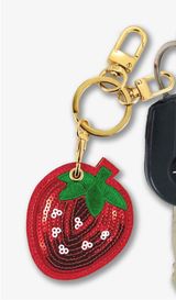 NEW Sonix Sequin Strawberry AirTag Keychain/Bag Charm Photo 0