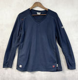 Ariat Womens FR AC Long Sleeve Work Shirt XL Navy Flame Resistant Cotton CAT 2 Photo 0