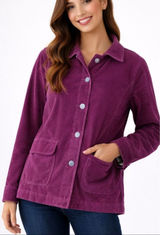 L.L. Bean pink corduroy lined jacket size medium Photo 0