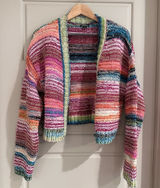 Wild Fable Colorful Knit Cardigan Size Medium Photo 0