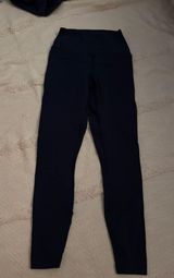 90 Degrees by Reflex Navy Leggings Photo 0