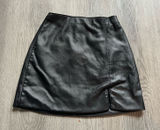 Hollister Leather High Rise Mini Skirt Size XS Photo 0