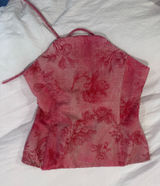 White Fox Pink Corset Boutique Top Photo 0
