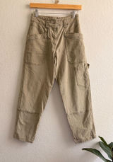 maeve anthropologie Turner Utility Carpenter pants Size 26 Cream Color Photo 0