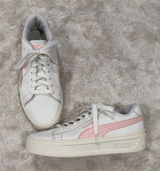Puma Smash Platform V3 Retro Women's White and Light‎ Pink Sneakers Size 7.5 Photo 0
