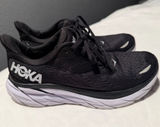 Hoka one clifton 8 women Black and White Athletic Running Shoes size 6.5B Photo 0