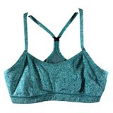 326 | Lululemon Flow Y Bra Womens 8 Light Support Yoga‎ Sports Bra Teal Print Photo 0