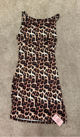 Pretty Little Thing Leopard Print Bodycon Dress Photo 0
