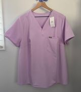 Figs 3XL NEW Catarina Top Lavender Dew Pastel Classic Minimal Spring lilac Photo 0
