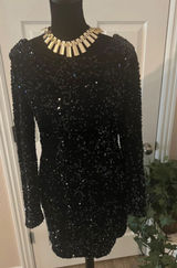 Black evening mini dress Photo 0