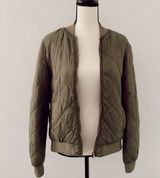Olive Green Bomber Jacket Photo 0
