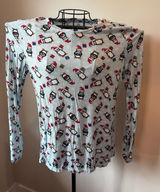 Jollidays Women’s Small Penguin Print Soft Long Sleeve T-Shirt Blue Photo 0