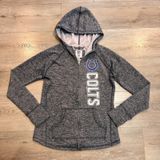 NFL Team Womens Indianapolis‎ Colts Full Zip Hoodie Jacket Small S Gray Photo 0