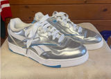 Reebok Womans x Angel Reese BB 4000 II basketball shoes, metallic silver Sz 9 Photo 0